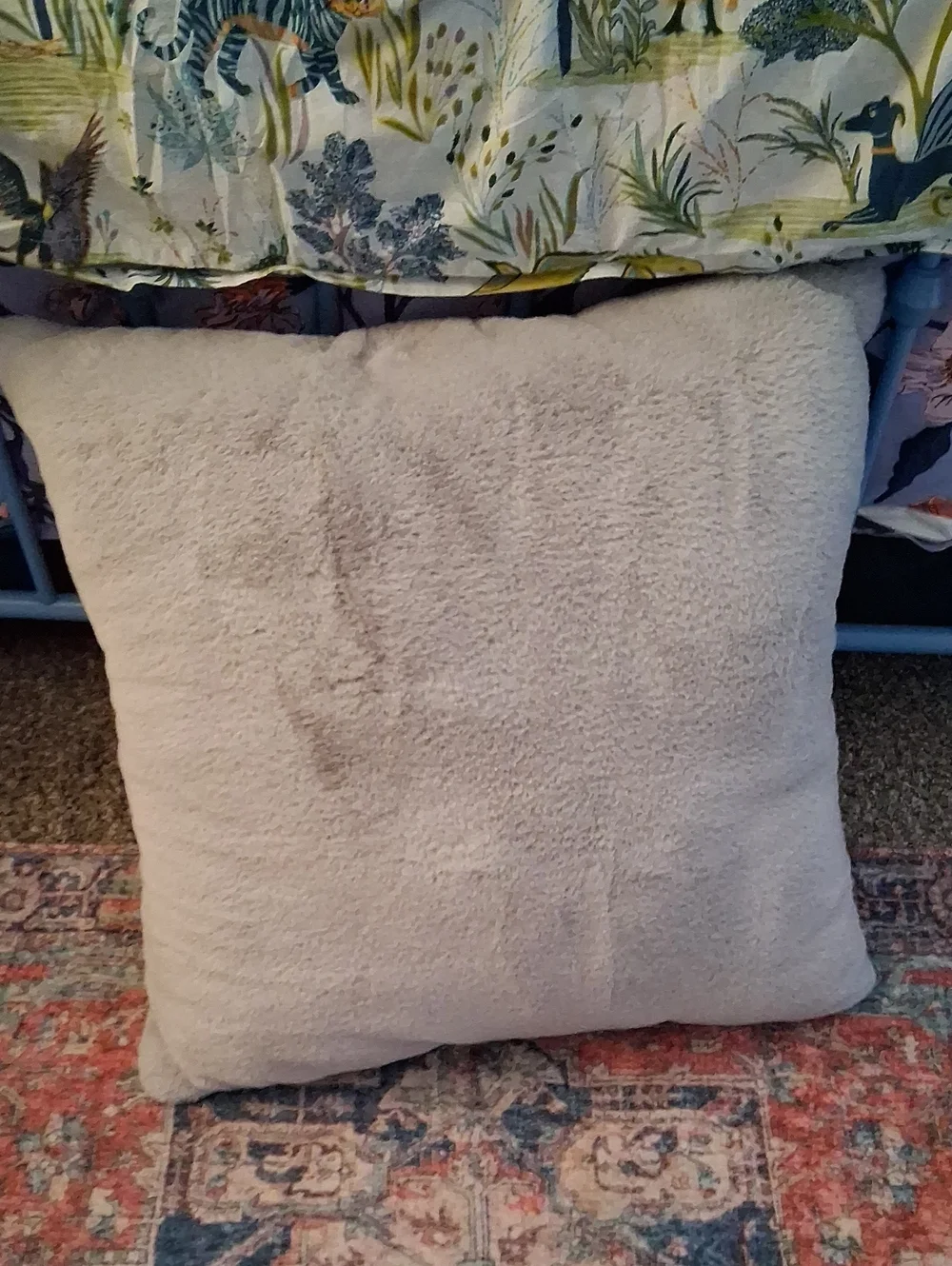 Cozy Gray Decorative Throw Pillow - Soft Texture